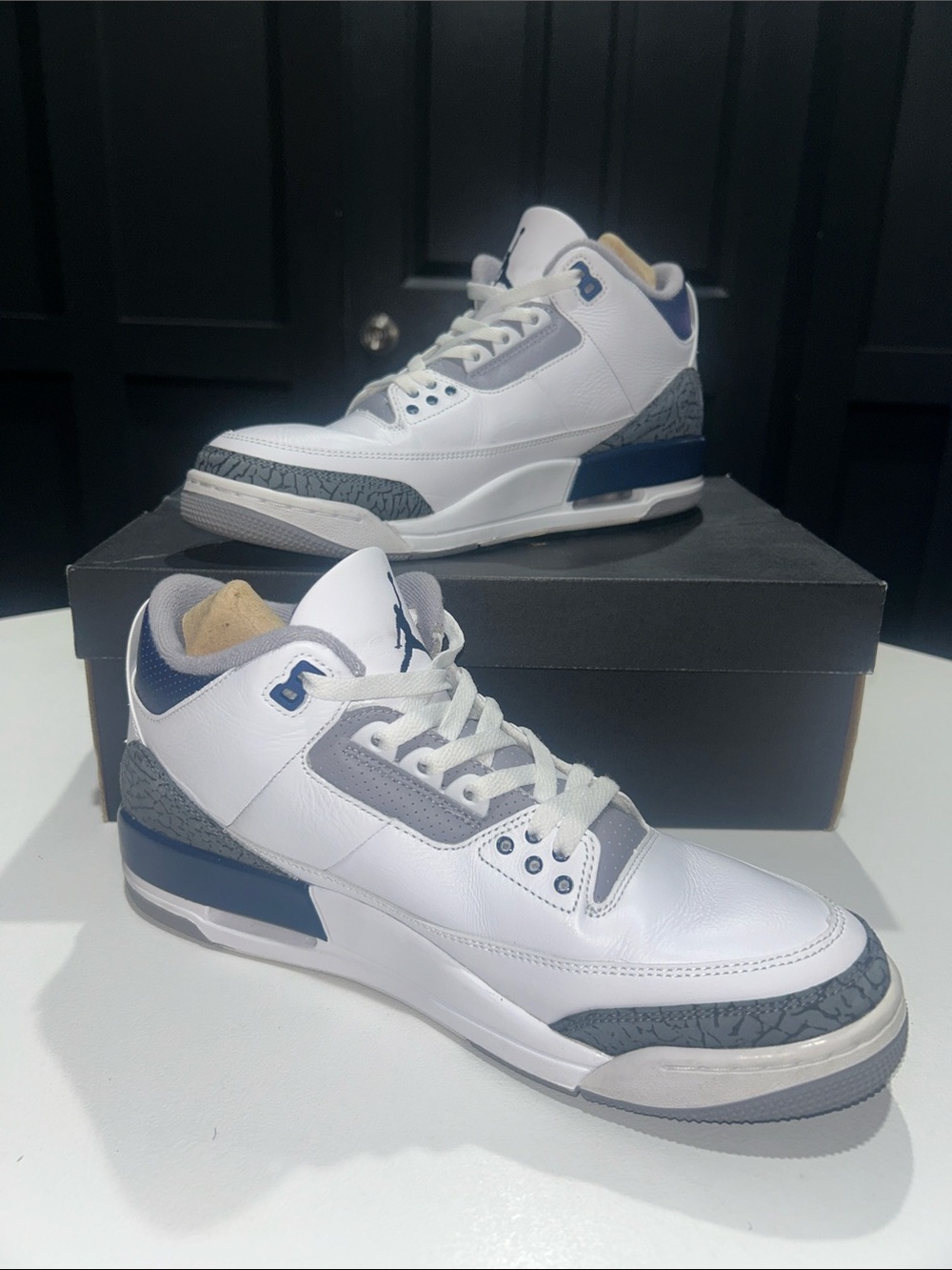 Jordan 3 Retro “Midnight Navy” Men’s Size 11.5 - Picture 2 of 9